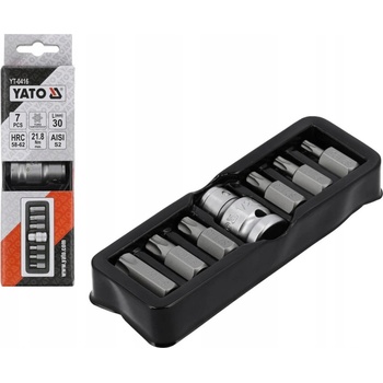 sada bitov Yato 7 ks TORX s otvorom YT 0416