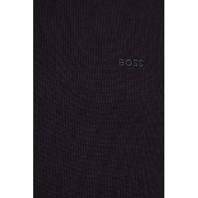 HUGO BOSS Памучен пуловер boss в черно от лека материя 50506023 (50506023)