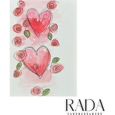 Ръчно изработена любовна картичка - Love Card #19 (LOVECARD19)