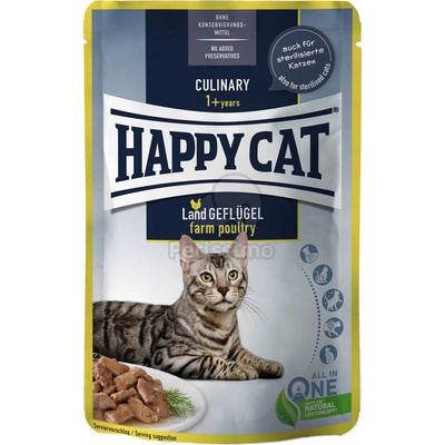 Happy Cat Culinary Land Geflügel - Домашни птици 6 x 85 г