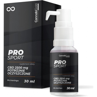 CannabiGold Sport PRO olej 25% 2500mg CBD 30 ml