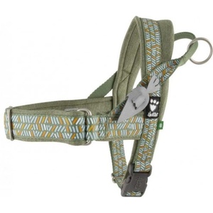 Hurtta Razzle-Dazzle Green - ECO нагръдник за куче, зелен на чертички, размер 80-100 см, Финландия - 933981