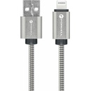 Forcell C236 USB-A na Lightning 2,4A 12W, 1m, stříbrný