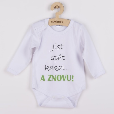 New Baby Body s potiskem jíst spát kakat... A ZNOVU!