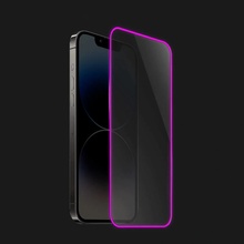 Picasee ochranné tvrzené sklo se svítícím rámečkem pro Samsung Galaxy A52 5G A525F - Růžová P2575