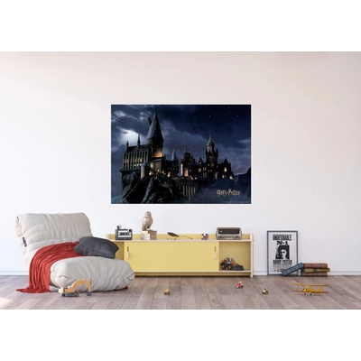 Ag Design FTDNM-7903 Dětská vliesová fototapeta na zed' Harry Potter Výhled na Bradavice, rozměry 155 x 110 cm