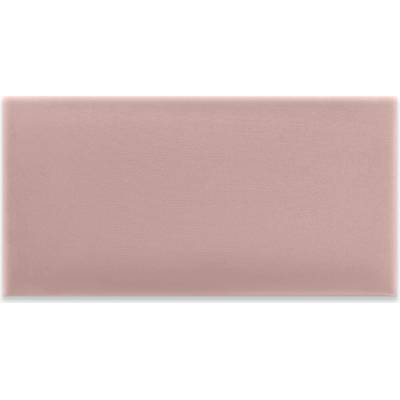 Růžový velurový čalouněný nástěnný panel 90x30 cm do ložnice Intesi