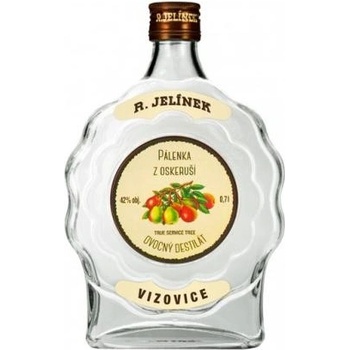Rudolf Jelínek Oskorušovica 42% 0,7 l (čistá fľaša budík)