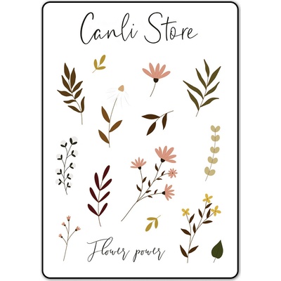 Samolepky Canli Flower A6