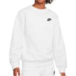 Nike Детски пуловер Nike Kid's NSW Club Fleece Crew L/S Longsleeve - White / Black (704-6161-0312)