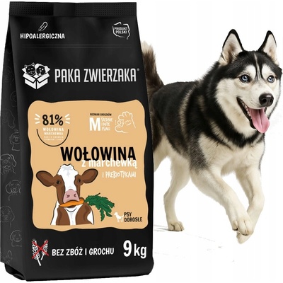Paka Zwierzaka hovädzie mäso s mrkvou M 9 kg