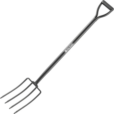 PALISAD Вила с 4 рога за сено, градинска, кована, 190х295х1150 мм, цялата метална// Palisad