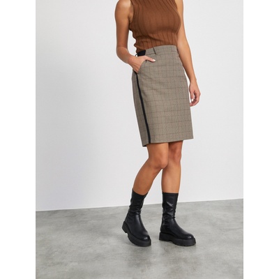 ZOOT. lab Светлосива дамска карирана пола с калъф METROOPOLIS by ZOOT. lab Fatima ZOOT. lab | Siv | ЖЕНИ | XS