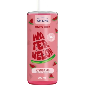 On Line Fruity Shot sprchový gél watermelon 390 ml