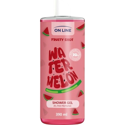 On Line Fruity Shot sprchový gél watermelon 390 ml