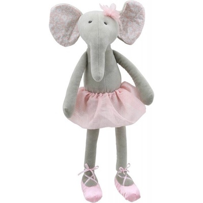 The Puppet Company Парцалена кукла Слонче, в розово, серия Танцьорите на Wilberry, 37 см