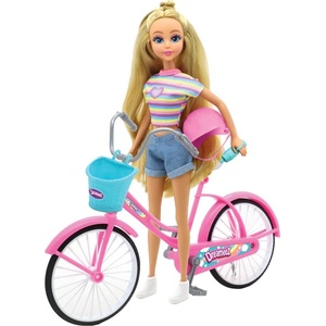 Dreameez Игрален комплект Dreameez - Кукла с колело и каска (81023)