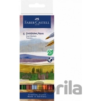 Faber-Castell 164521 Goldfaber Aqua Dual Marker 6 ks Tuscany