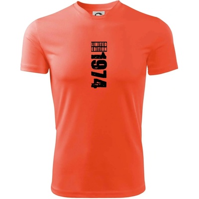 Limited edition 1974 pruh tričko neónová oranžová