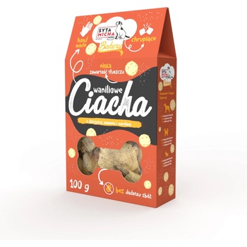 Syta Micha Бисквити за кучета с дивеч, кокос и кайсия Syta Micha Vanilla Cakes 100 г