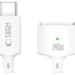 Tech-Protect MMC01 ULTRABOOST магнитен кабел за MacBook, USB-C към MagSafe 3, 140W, 200 cm, бял (5906302323296)