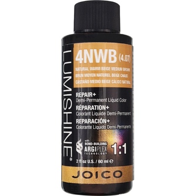 Joico Lumishine Liquid Color 4NWB Natural Warm Beige Medium Brown 60 ml