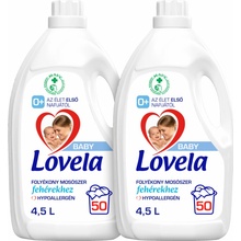 Lovela Baby Hypoalergénny tekutý prací prostriedok na biele oblečenie 2 x 4,5 l 100 PD
