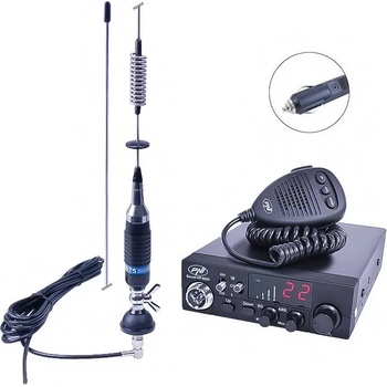 PNI PNI-PACK76 мобилен CB сет 27 MHz 40 AM/FM канала 4W компактна антена PNI S75 10km (PNI-PACK76)