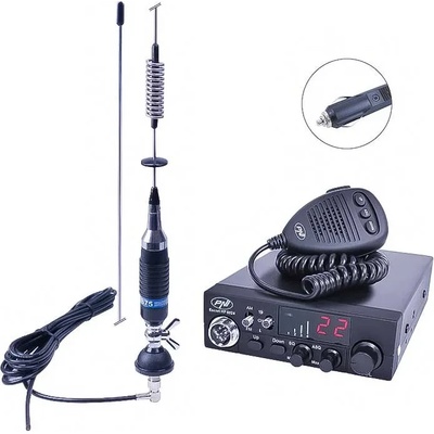 PNI PNI-PACK76 мобилен CB сет 27 MHz 40 AM/FM канала 4W компактна антена PNI S75 10km (PNI-PACK76)