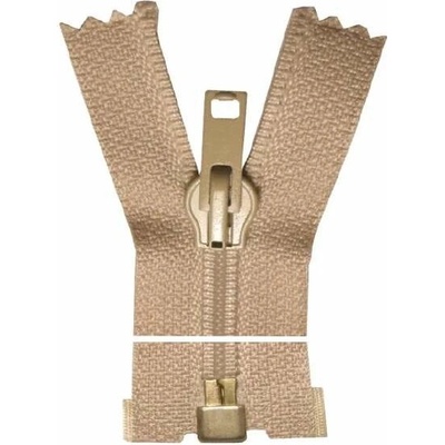 Spirálový zip, dělitelný - 70cm - béžový - Koh-i-noor - BALENÍ 10 ks