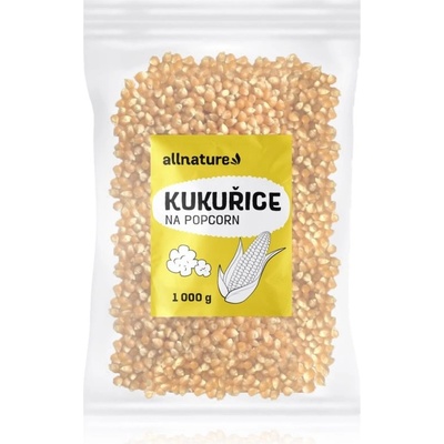 Allnature Kukuřice na popcorn pro přípravu popcornu 1000 g