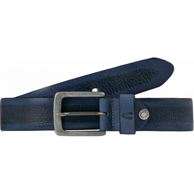 Camel Active kožený pánský pásek 113-115-55 modrý