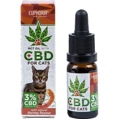 Euphoria CBD olej 3% pro kočky 10 ml