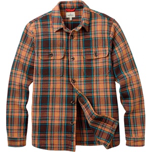 Passenger Мъжка риза с копчета Passenger Island Heavy Twill Shirt 2.0 Shirt - Caramel / Espresso Check - размер XL (033-3321-0114)