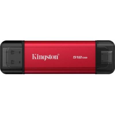 Флаш памет Kingston Dual USB-A/C Portable SSD 512GB - Black/Red (SPSD/512GB)