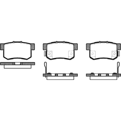 Sada brzdových platničiek kotúčovej brzdy REMSA 0325.52