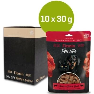 Fitmin FL dog cat pochoutka Mrazem sušené hovězí 10 × 30 g