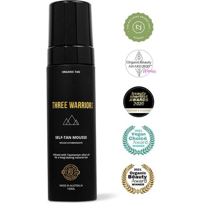 THREE WARRIORS Self-Tan Mousse | Přírodní samoopalovací pěna 150 ml