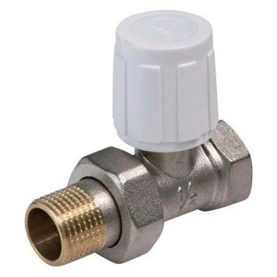 V&G Valogin 407D Radiátorový ruční ventil přímý DN10 3/8" jednoregulační s hlavicí 407138