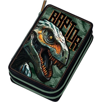 Graffiti Ученически несесер с пособия Graffiti Dinosaur - с 2 ципа (241333)