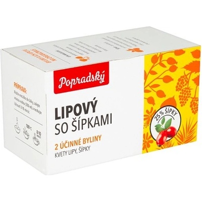 Popradský Lipový so šípkami bylinný čaj 22,5 g