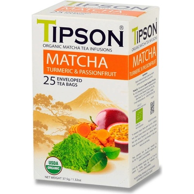 Tipson Bio Matcha přebal KURKUMA MUČENKA 25 x 1,5 g