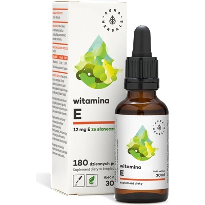 Aura Herbals Витамин Е (D-алфа-токоферол) 30 ml капки | Aura Herbals (10528 AH)