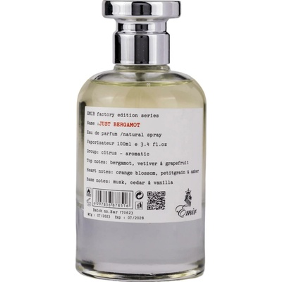 Emir Just Bergamot Factory Edition parfumovaná voda unisex 100 ml