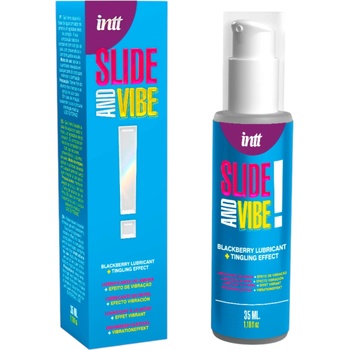 Intt Cosmetics - ядлив, възбуждащ интимен лубрикантен гел - къпина (35ml)