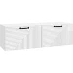 vidaXL Стенно монтиран ТВ шкаф Бял гланц 98 x 31 x 30 см (898729)