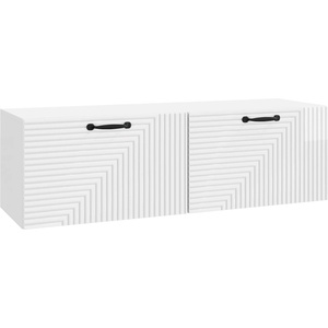 vidaXL Стенно монтиран ТВ шкаф Бял гланц 98 x 31 x 30 см (898729)