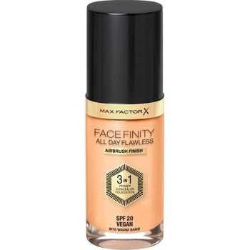 Max Factor Facefinity 3 in 1 tekutý make-up s uv ochranou SPF20 70 Warm Sand 30 ml