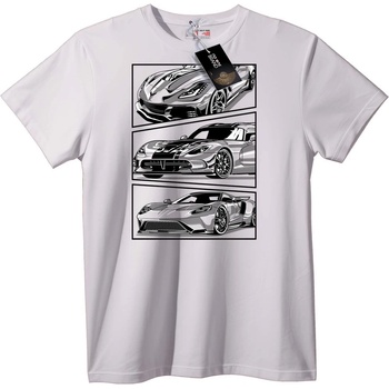 NOONEBRAND Тениска Car Mania - L, White