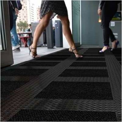 Notrax 593 Master Flex C12 Modulárny viacúčelový vstupný rohožový systém -100% anti-static -antracitová 50 cm x 50 cm
